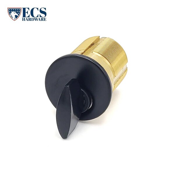 Ecs Hardware Durable Premium Thumb Turn Mortise Cylinder, 1-1/2 in 10B Oil Rubbed Bronze / Black - ECSH-TMC04-10B