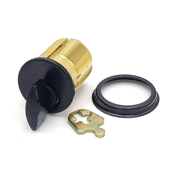 Ecs Hardware Durable Premium Thumb Turn Mortise Cylinder, 1-1/2 in 10B Oil Rubbed Bronze / Black - ECSH-TMC04-10B