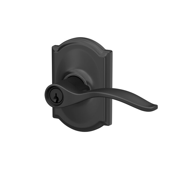 Schlage Residential Schlage Custom Pennant Lever with Camelot Rose Keyed Entry Lock C Keyway with 16211 Latch and - F51APEN622CAM
