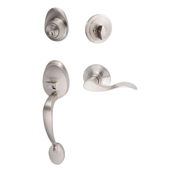 Sure-Loc Hardware Sure-Loc Hardware Alta Handleset, Snowbird Handleset Trim, Satin Nickel, Right hand - AT507-SB RH 15