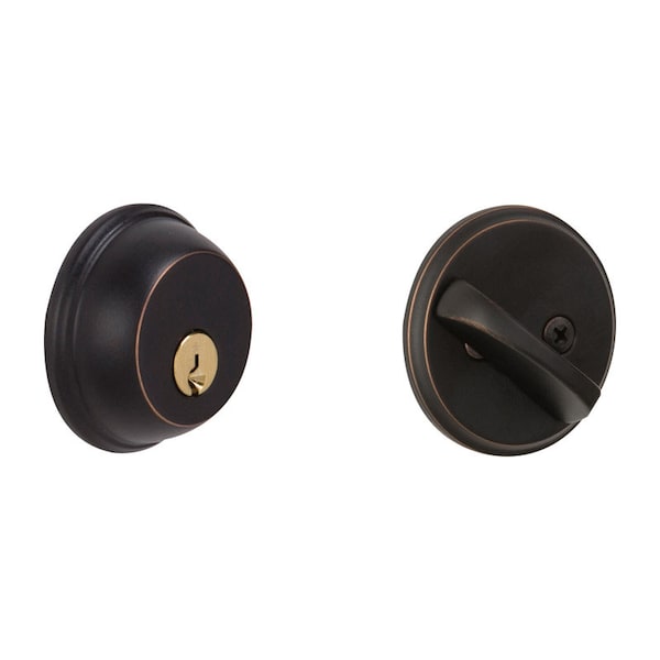 Schlage Schlage Aged Bronze Zinc Single Cylinder Deadbolt - B60NV716