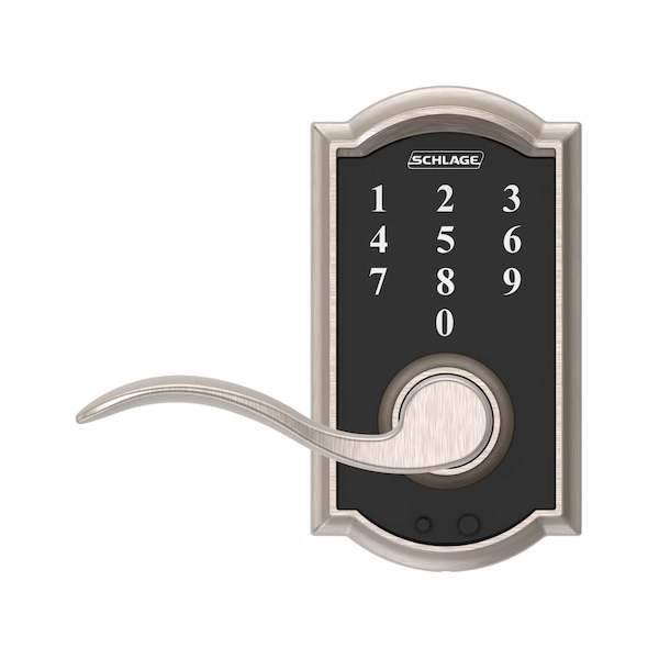 Schlage Schlage Satin Nickel Steel Electric Touch Screen Entry Lock - FE695VCAM619ACC