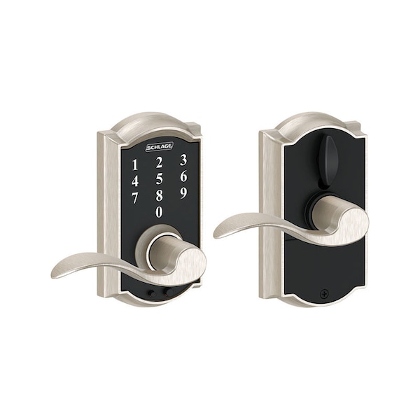 Schlage Schlage Satin Nickel Steel Electric Touch Screen Entry Lock - FE695VCAM619ACC