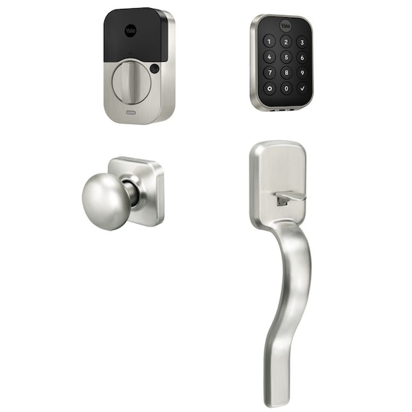 Yale Real Living Yale Assure Lock 2 Bundle with Key Free Keypad Bluetooth Deadbolt, Ridgefield Handleset - BYRD430BLERX619