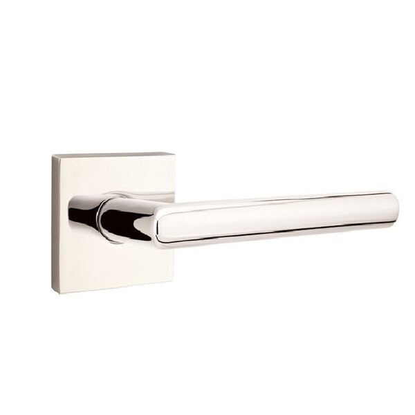 Emtek Stuttgart Lever Right Hand 2-3/8 in Backset Privacy w/Square Rose for 1-1/4 in to 2 in Door - 5210STUUS14RH