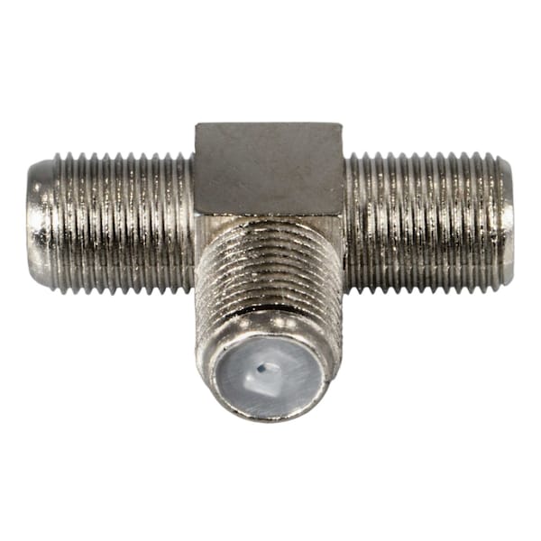 Midwest Fastener 3/8"-32 Coaxial 2-way Splitter F-Type Connectors 3PK - 930926