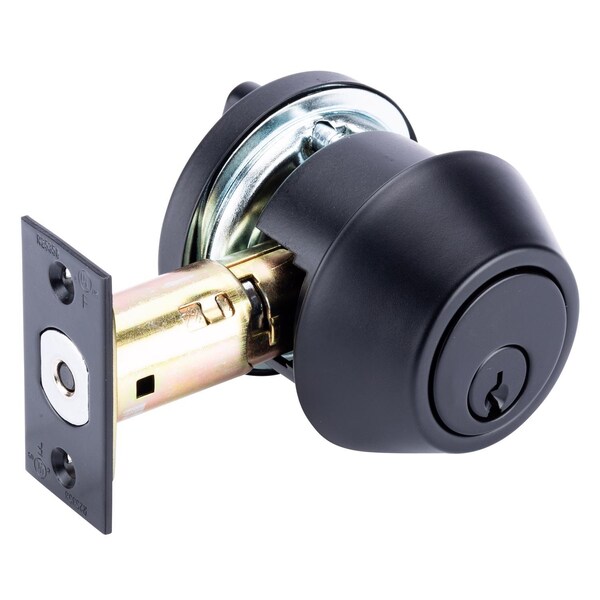 Brinks Commercial Brinks Commercial Matte Black Zinc Single Cylinder Deadbolt - BC40130