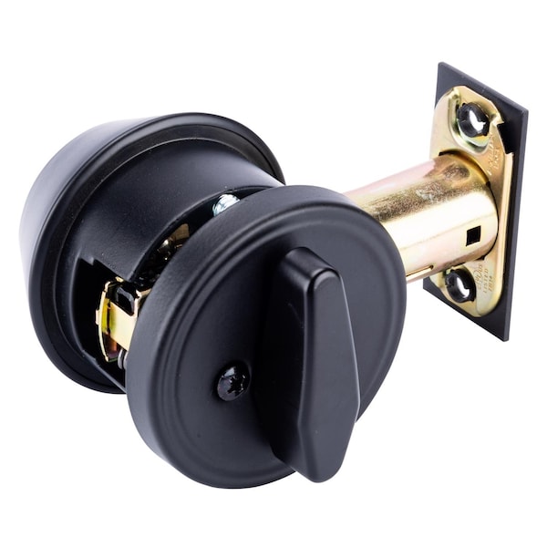 Brinks Commercial Brinks Commercial Matte Black Zinc Single Cylinder Deadbolt - BC40130