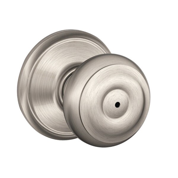Schlage Schlage Georgian Satin Nickel Privacy Lockset 1-3/4 in. - F40GEO619