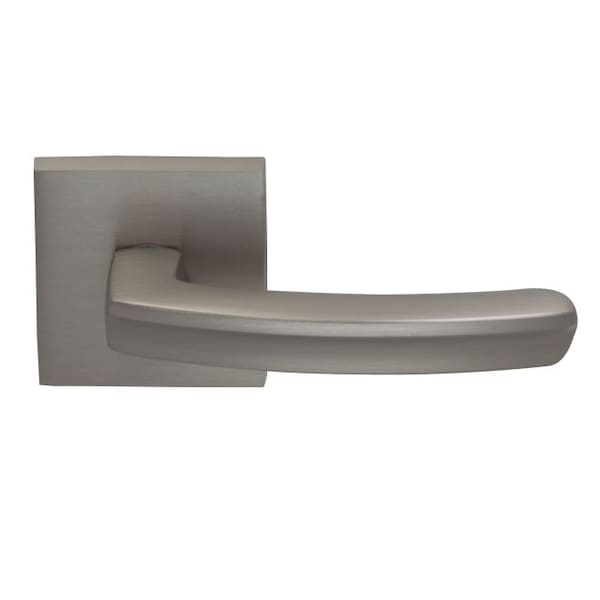 Omnia Square Rose Priv 2-3/4" BS T 1-3/8" Doors Satin Nickel 226 Lever - 226S/00A.PR15