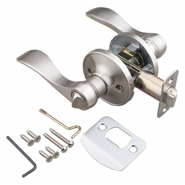Ez-Flo Eastman Door Lever Lockset, Mechanical, Passage - 57855