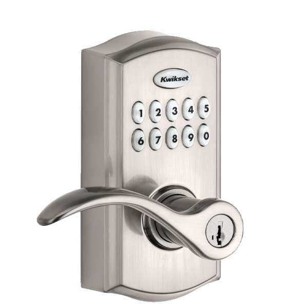 Kwikset Kwikset: 955 SmartCode Electronic Lever SmartKey Security / Satin Nickel - KWS-955PML-15-SMT-CP