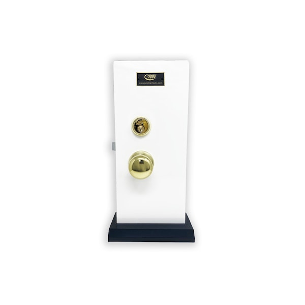 Premier Lock Brass Mortise Entry Lever Left Hand Lock Set with 2.5 in. Backset and 2 SC1 Keys - ML03