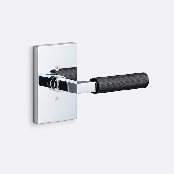Sure-Loc Hardware Sure-Loc Hardware Levanto Dummy Rosette, Flat Black, Knurled Grip in Flat Black - LV100 FBL GRIP-KN FBL