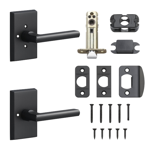 Sure-Loc Hardware Sure-Loc Hardware Logan Privacy Lever, Flat Black - LN102 FBL