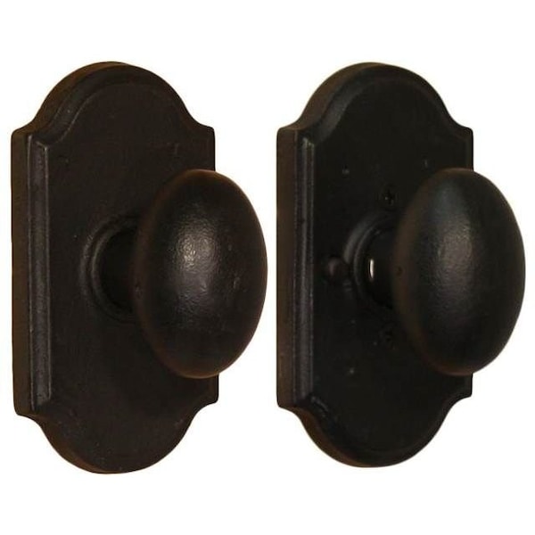 Weslock Durham Premiere Privacy Lock ADJ Latch and Full Lip Strike Black - 07110M2M2SL20