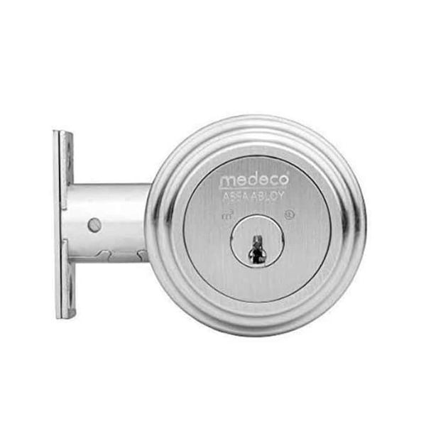 Medeco MEDECO:Maxum BiLevel Sgl. Deadbolt - 2-3/4" - Silver - 11JR604-26-DLT
