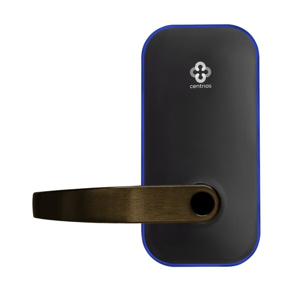 Centrios Grade 1 Smart Bluetooth Cylindrical Lock, Pacific Beach, Key-in Lever, Less Cylinder, Bronze - CEB100-PB-613-LC