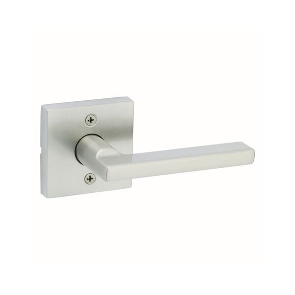 Kwikset Halifax Lever with Square Rose New Chassis Half Dummy Door Lock Satin Nickel Finish - 788HFLSQT-15