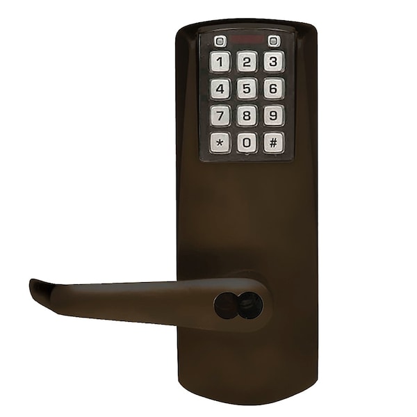 Dormakaba E-Plex 2000 Cylindrical Lock, 100 Access Codes, 1,000 Audit Events, 2-3/4-in Backset, 1/2-in Throw,  - E2031BLL-U13-41