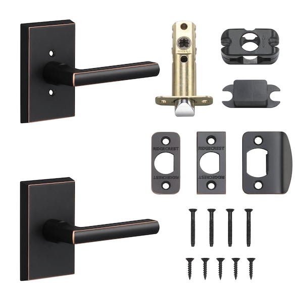 Sure-Loc Hardware Sure-Loc Hardware Logan Passage Lever, Vintage Bronze - LN101 11P