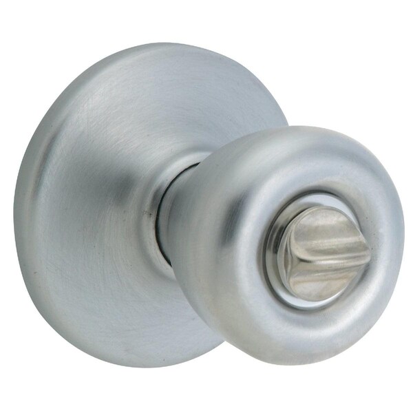 Kwikset Tylo Satin Chrome Bed & Bath Door Knob - 300T 26D CP V1
