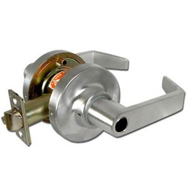 Marks Door Lock Leverset, Cylindrical, American Lever, 2-3/4" Backset, 9/16" Throw, ANSI F84, Satin - MRK-195S-26D-G3