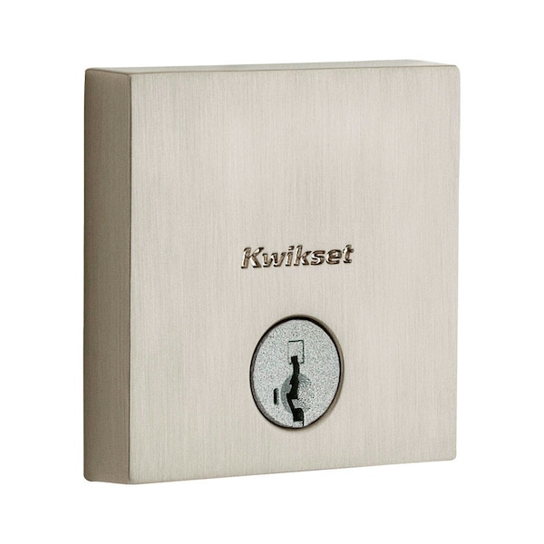 Kwikset Kwikset SmartKey Satin Nickel Steel Deadbolt - 92580-018