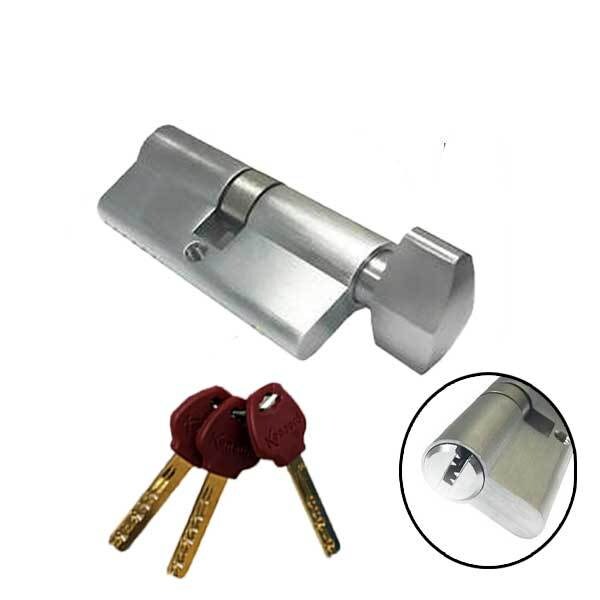 Kenaurd Kenaurd: HS Profile Cylinder - Key + T-Turn - US26D w/ 3 HighSecurity Keys - KHSPEC-26D