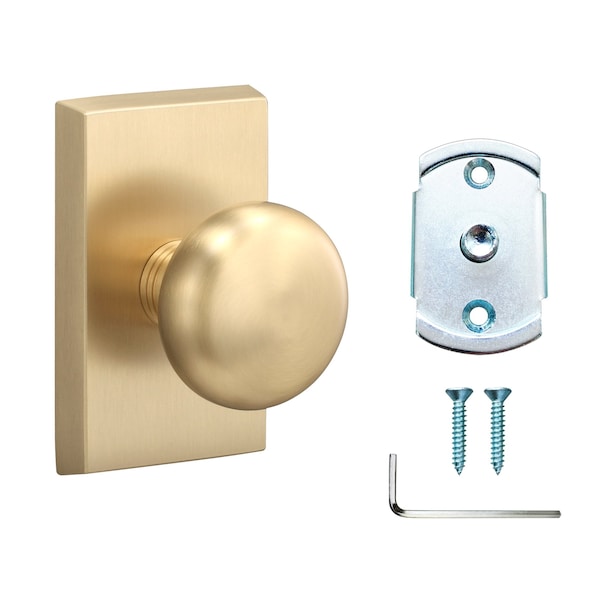 Sure-Loc Hardware Sure-Loc Hardware Oakley Dummy Knob, Satin Brass - OK100 SB