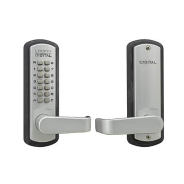 Lockey Usa Mechanical Keyless Lever Lock, Single Sided, 3835, Satin Chrome - 3835SCMG