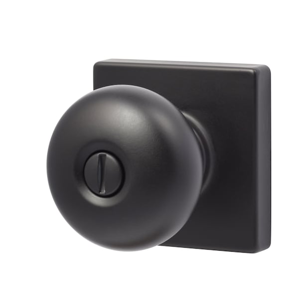 Sure-Loc Hardware Sure-Loc Hardware Durango Square Privacy Knobset, Flat Black - DU102-SQ FBL