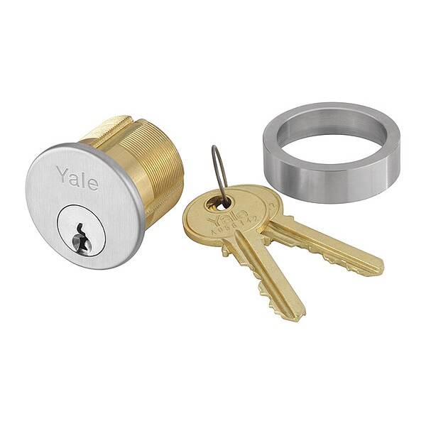 Assa Abloy Accentra Mortise Cylinder, Satin Chrome Finish - 2553 1-1/8 626 SCH C