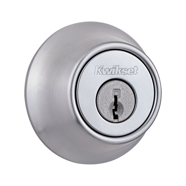 Kwikset Kwikset Satin Chrome Metal Deadbolt - 96600-715