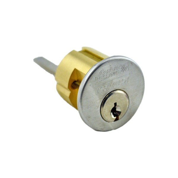 Corbin Russwin Conventional 6 Pin Rim Cylinder with 2" Tailpiece and 59D2 Keyway Satin Chrome - CR300020062659D2