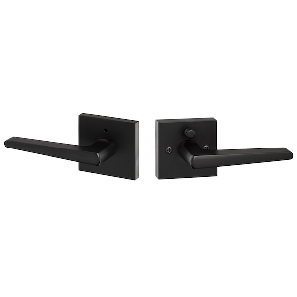 Sure-Loc Hardware Sure-Loc Hardware Basel 28 Degree Privacy Lever, Flat Black - BS102-28 FBL