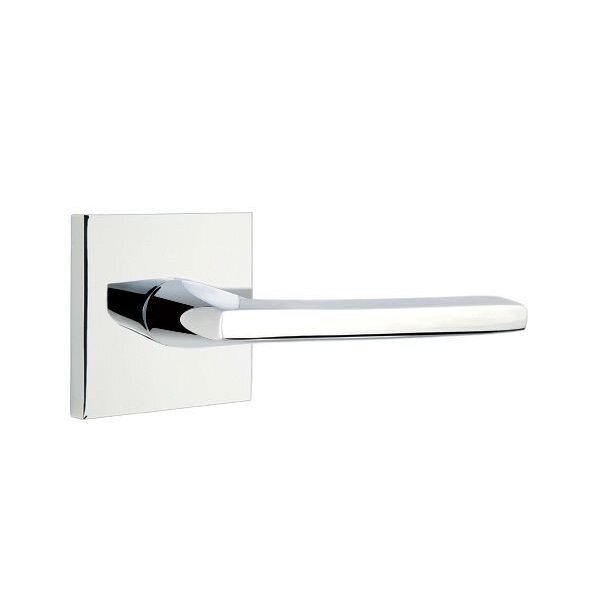 Emtek Helios Lever Right Hand 2-3/8 in Backset Privacy w/Square Rose for 1-1/4 in to 2 in Door - 5210HLOUS26RH