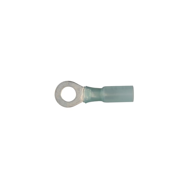 Disco Blue Nyln Crimp Wire Terminal 1/4"Stud/Ring Typ 16-14 G Wire PK10 - 12151PK