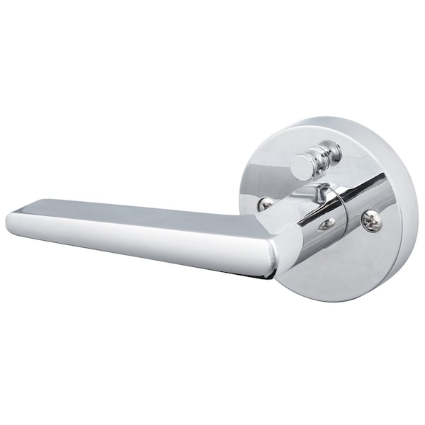 Sure-Loc Hardware Sure-Loc Hardware Basel Round Privacy Lever, Polished Chrome, Left Hand - BS102-RD 26 LH