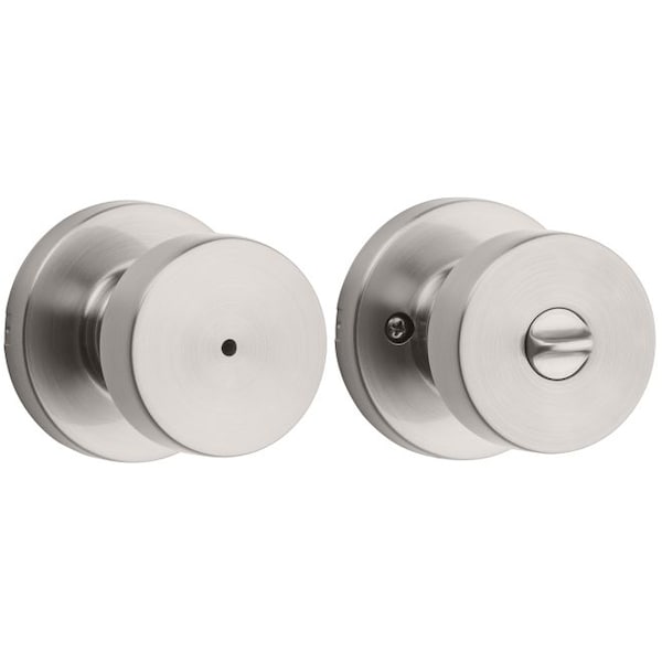 Kwikset Pismo Knob w/Round Rose Privacy Lock w/6 - 97300-933
