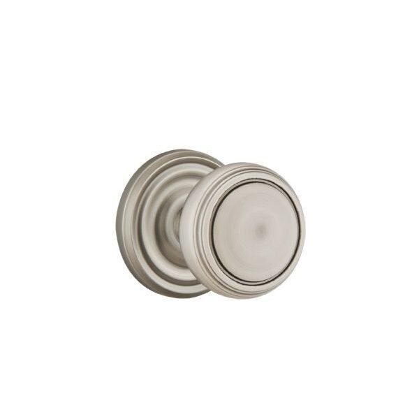 Emtek Norwich Knob 2-3/8 in Backset Privacy With Regular Rose for 1-1/4 in to 2 in Door Pewter Finish - 8200NWUS15A