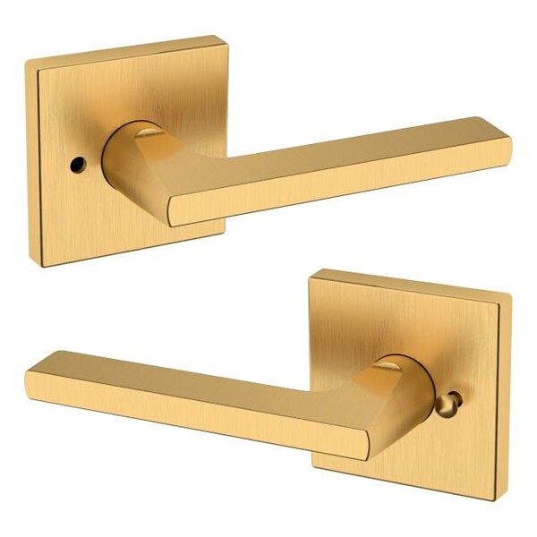 Baldwin Estate Baldwin Preconfigured 5162 Lever with R017 Rose Privacy Lock with 2-3/8in Backset and Full Lip - 5162044PRIV