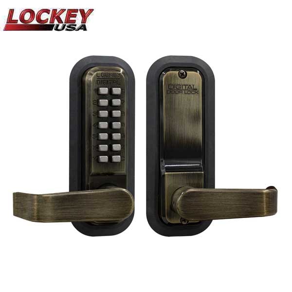 Lockey Lockey: 2835 - Mechanical Keypad Keyless Lever - Passage - Jet Black - LK-2835-JB
