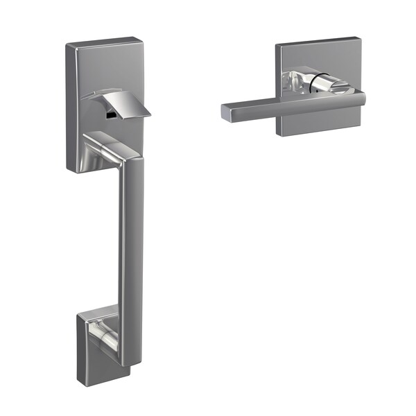 Schlage Residential Schlage Custom Century with Latitude Lever with Collins Rose Bottom Half Handleset with 16601 - FC285CEN625LATCOL