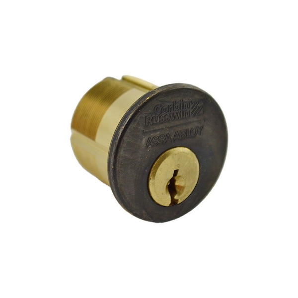 Corbin Russwin 1-1/8" Standard Mortise Cylinder with Cloverleaf Cam and 6 Pin L4 Keyway Oil Rubbed Bronze - CR1000118A01613L4