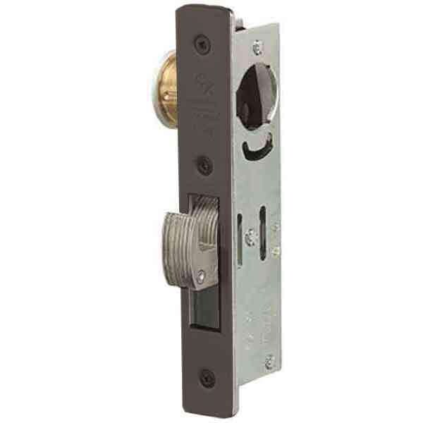 Adams Rite AdamsRite: MS HOOKBOLT 1 1/8 BS 313 1 1/8 Inch Backset Flat Faceplate Dark Bronze - ADR-MS1850S-350-313