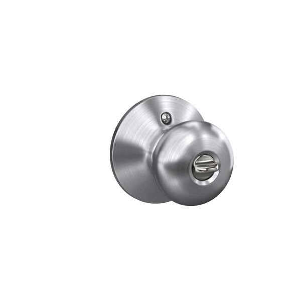 Schlage Schlage Plymouth Satin Chrome Entry Knobs Key: K4 1-3/4 in. - F51NPLY626K4