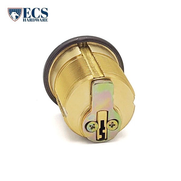 Ecs Hardware Durable Premium Mortise Cylinder, 1-1/8 in 10B Oil Rubbed Bronze / Black KW1 - ECSH-MC02-10B-KW1
