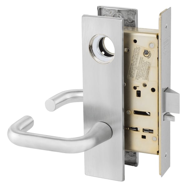 Sargent Grade 1 Storeroom or Closet Mortise Lock, J - Lever, LE1 -Escutcheon, Field Reversible, Less Cylinde - LC-8204 LE1J 26D