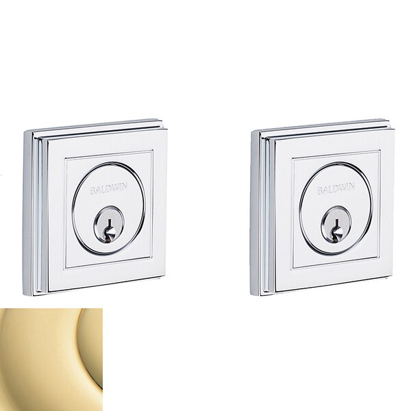 Baldwin Estate Unlaquered Brass Deadbolts - 8261.031